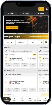 Melbet app for Android and iOS